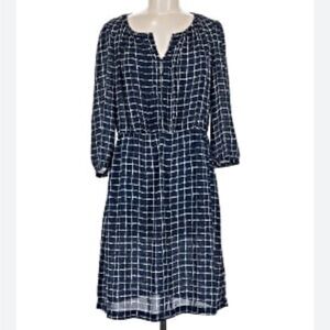 Daniel Rainn like new Navy and White Checkered Dress